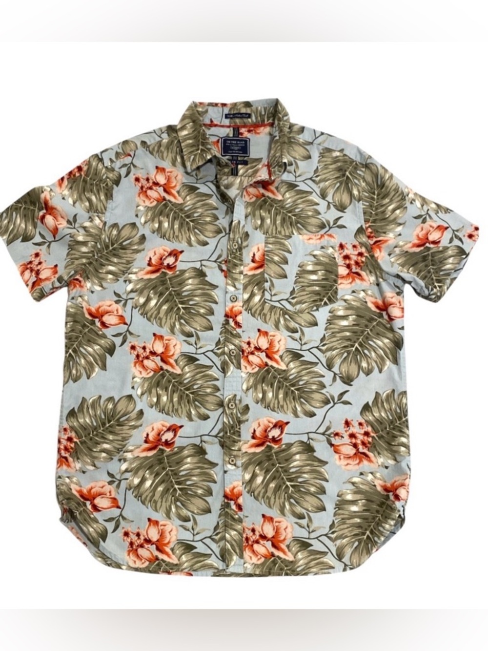 On The Road Vacation Hawaiian Shirt - Like New - 21” - Med